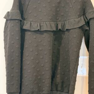 THML Black Textured Sweatshirt